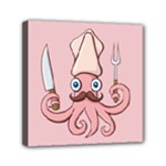 Squid Chef Cartoon Mini Canvas 6  x 6  (Stretched)