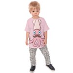 Squid Chef Cartoon Kids  Raglan Tee