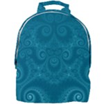 Cerulean Blue Spirals Mini Full Print Backpack