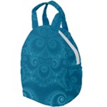 Cerulean Blue Spirals Travel Backpacks