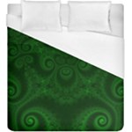 Emerald Green Spirals Duvet Cover (King Size)