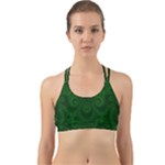 Emerald Green Spirals Back Web Sports Bra