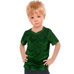 Emerald Green Spirals Kids  Sports Tee