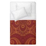 Red and Gold Spirals Duvet Cover (Single Size)