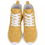 Golden Honey Swirls Women s Lightweight High Top Sneakers