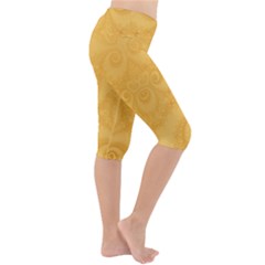 Lightweight Velour Cropped Yoga Leggings 