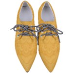 Golden Honey Swirls Pointed Oxford Shoes