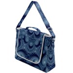Royal Blue Swirls Box Up Messenger Bag