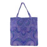 Mystic Purple Swirls Grocery Tote Bag