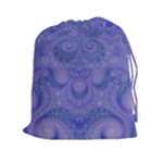 Mystic Purple Swirls Drawstring Pouch (2XL)