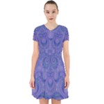 Mystic Purple Swirls Adorable in Chiffon Dress