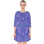 Mystic Purple Swirls Smock Dress