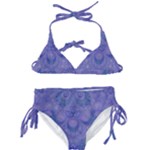 Mystic Purple Swirls Kids  Classic Bikini Set