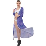 Mystic Purple Swirls Maxi Chiffon Beach Wrap