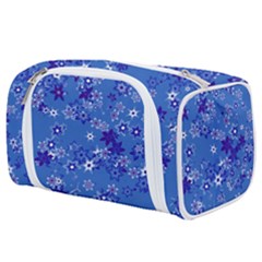 Cornflower Blue Floral Print Toiletries Pouch from ArtsNow.com