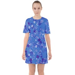 Sixties Short Sleeve Mini Dress 