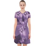 Royal Purple Floral Print Adorable in Chiffon Dress