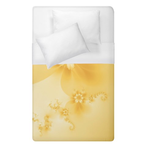 Saffron Yellow Floral Print Duvet Cover (Single Size) from ArtsNow.com