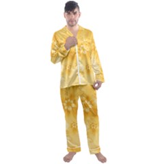 Men s Long Sleeve Satin Pajamas Set 