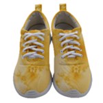 Saffron Yellow Floral Print Athletic Shoes