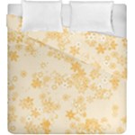 Yellow Flowers Floral Print Duvet Cover Double Side (King Size)