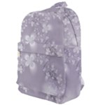 Pale Mauve White Flowers Classic Backpack