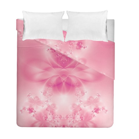 Pink Floral Pattern Duvet Cover Double Side (Full/ Double Size) from ArtsNow.com