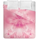 Pink Floral Pattern Duvet Cover Double Side (California King Size)