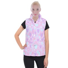 Unicorn Hearts Women s Button Up Vest from ArtsNow.com