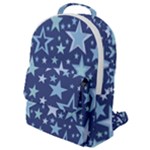 Stars Blue Flap Pocket Backpack (Small)