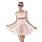 Baby Pink Floral Print Skater Dress