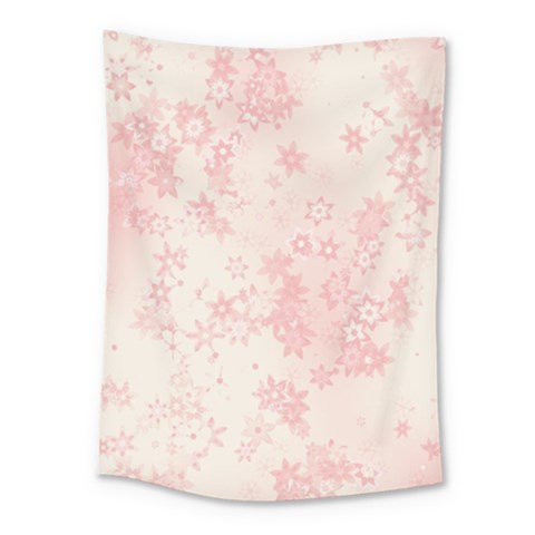 Baby Pink Floral Print Medium Tapestry from ArtsNow.com