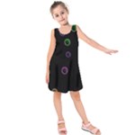 Bubble in blavk background Kids  Sleeveless Dress
