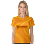 Honey wave  V-Neck Sport Mesh Tee