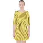 Golden Wave Pocket Dress