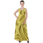 Golden Wave Empire Waist Velour Maxi Dress