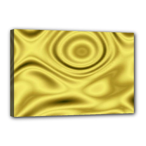 Golden Wave 3 Canvas 18  x 12  (Stretched) from ArtsNow.com