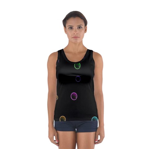 Bubble In Dark 2 Sport Tank Top  from ArtsNow.com