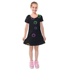 Bubble In Dark 2 Kids  Short Sleeve Velvet Dress from ArtsNow.com