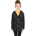 Bubble In Dark 2 Kids  Double Breasted Button Coat
