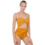 Honey Wave 1 Scallop Top Cut Out Swimsuit