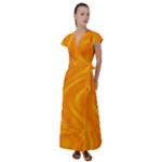 Honey Wave 1 Flutter Sleeve Maxi Dress