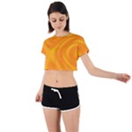 Honey Wave 1 Tie Back Short Sleeve Crop Tee