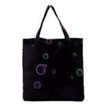 Bubble In Dark Grocery Tote Bag