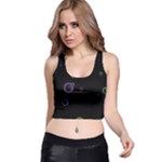 Bubble In Dark Racer Back Crop Top