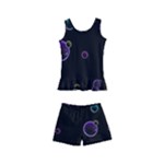 Bubble In Dark Kids  Boyleg Swimsuit