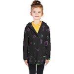 Bubble In Dark Kids  Double Breasted Button Coat