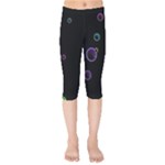 Bubble In Dark Kids  Capri Leggings 