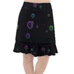 Bubble In Dark Fishtail Chiffon Skirt