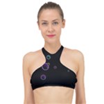 Bubble In Dark High Neck Bikini Top